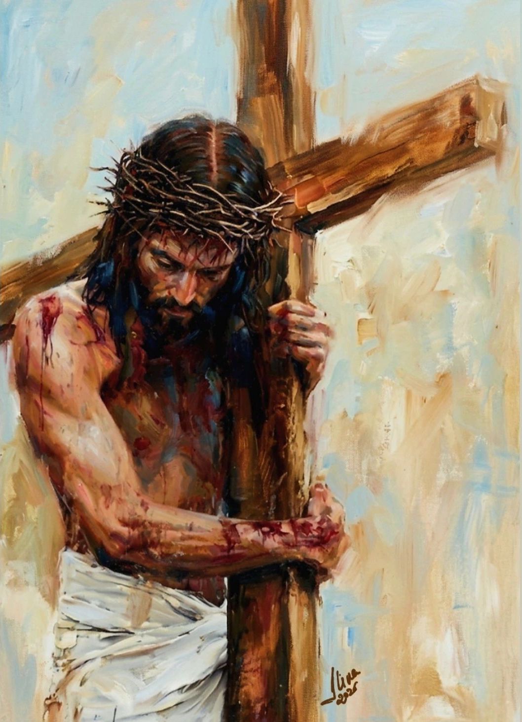 ArteDiAlina.com painting: For our salvation